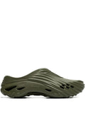 Exclusive Crocs Echo Wave Slip-On Sneakers — Green — Size US M 9.5 - US W 11 — Front View