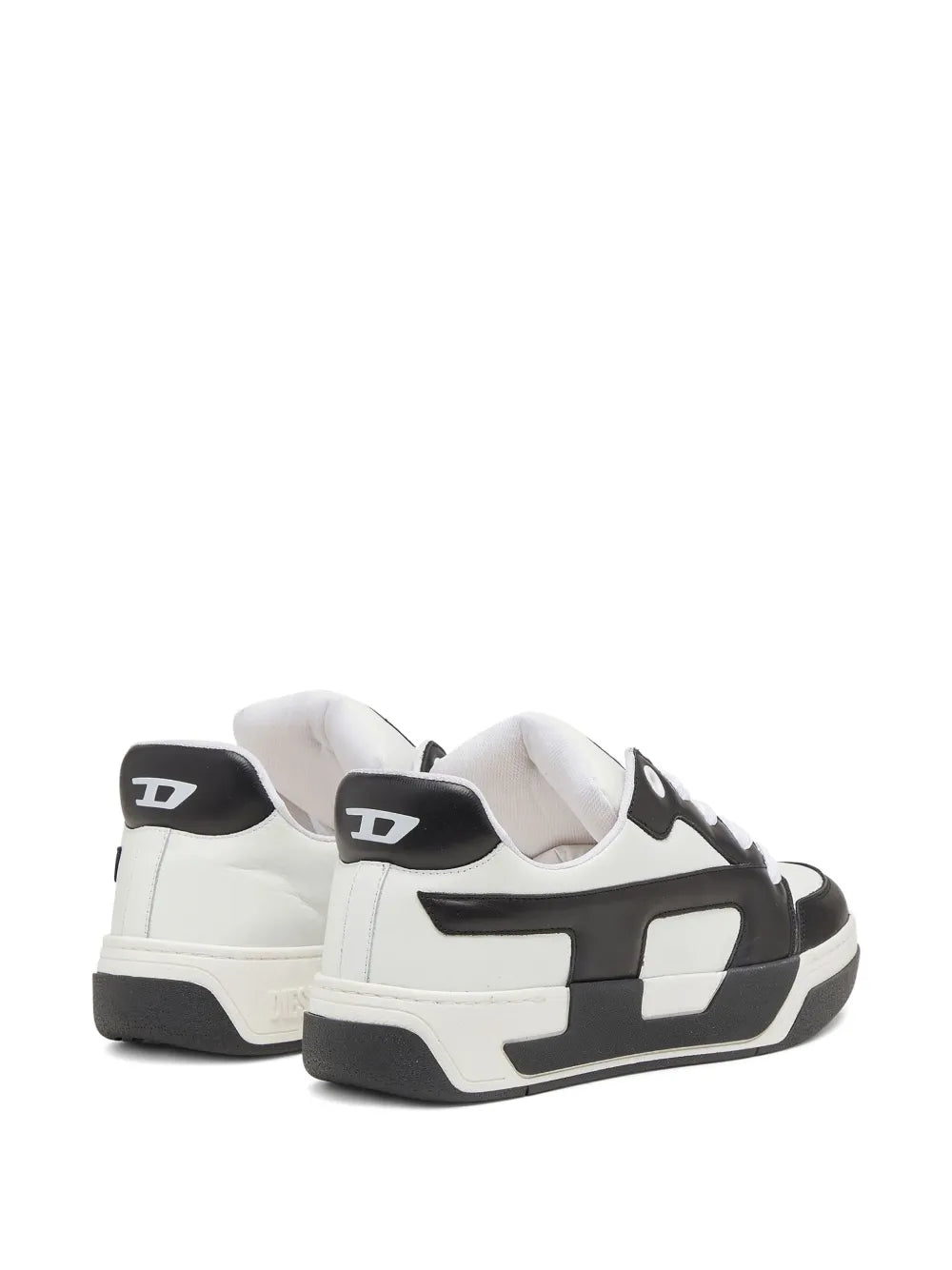 Exclusive Diesel S-D-Ollie Low Sneakers — White / Black — Size US M 10.5 - US W 12 — Top View
