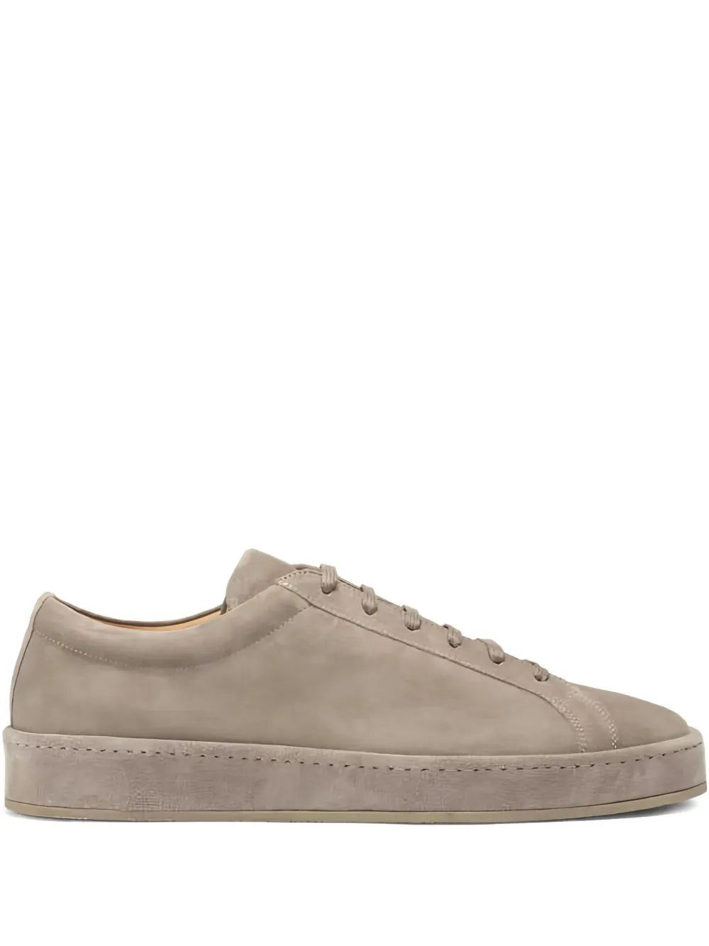 Exclusive Aur ien Voyager Suede Sneakers — Light Grey — Size US M 11.5 - US W 13 — Front View