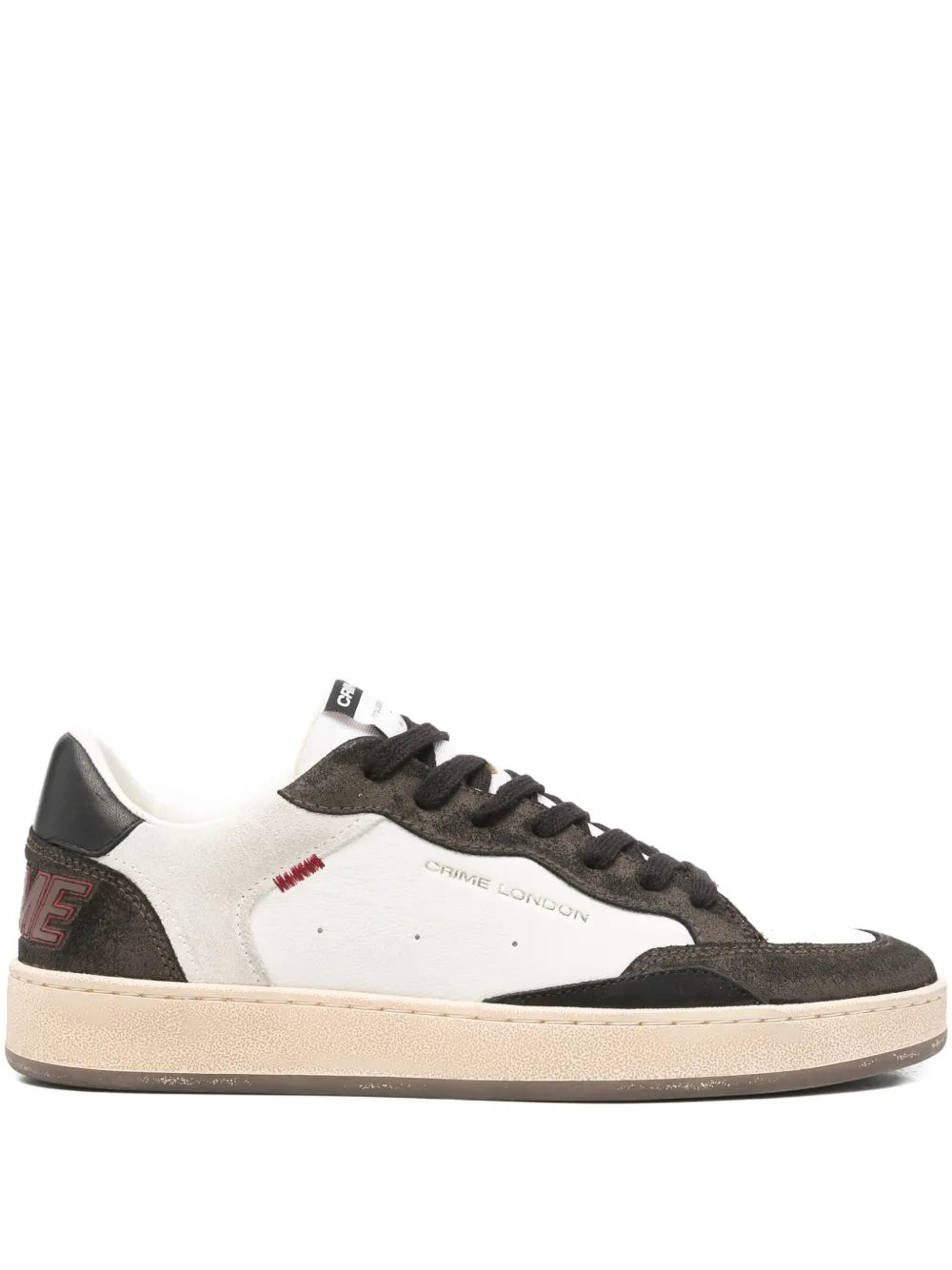Exclusive Crime London Chelsea Sneakers — White — Size US M 8 - US W 9.5 — Front View