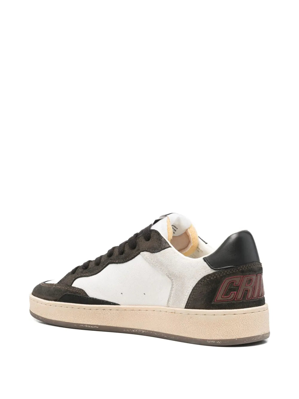 Exclusive Crime London Chelsea Sneakers — White — Size US M 8 - US W 9.5 — Back View