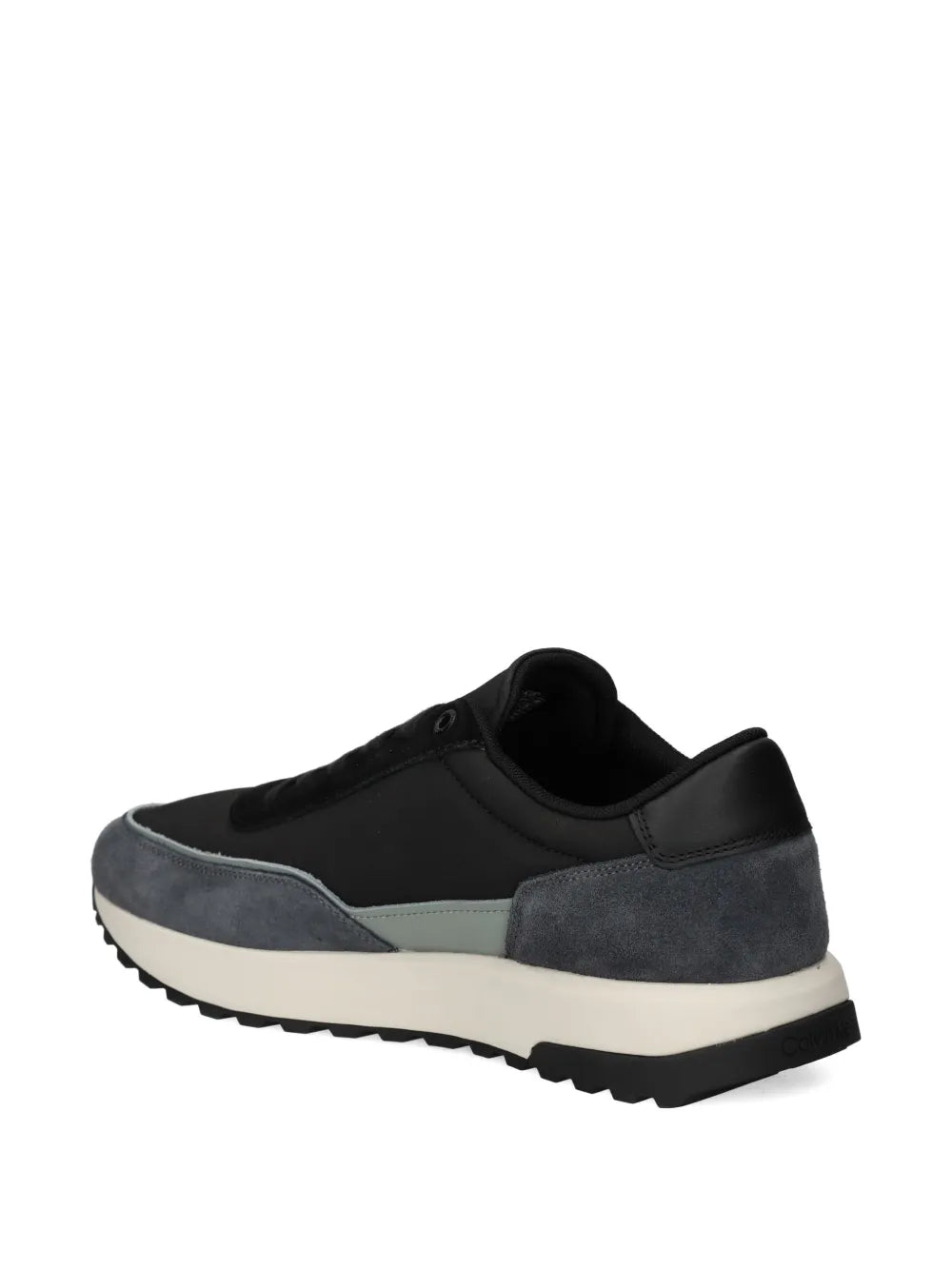 Exclusive Calvin Klein Lace-Up Sneakers — Black — Size US M 7.5 - US W 9 — Top View