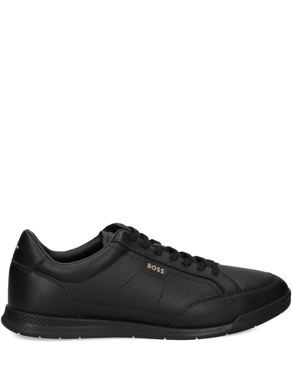 Exclusive Boss Nitan Sneakers — Black — Size US M 3.5 - US W 5 — Front View