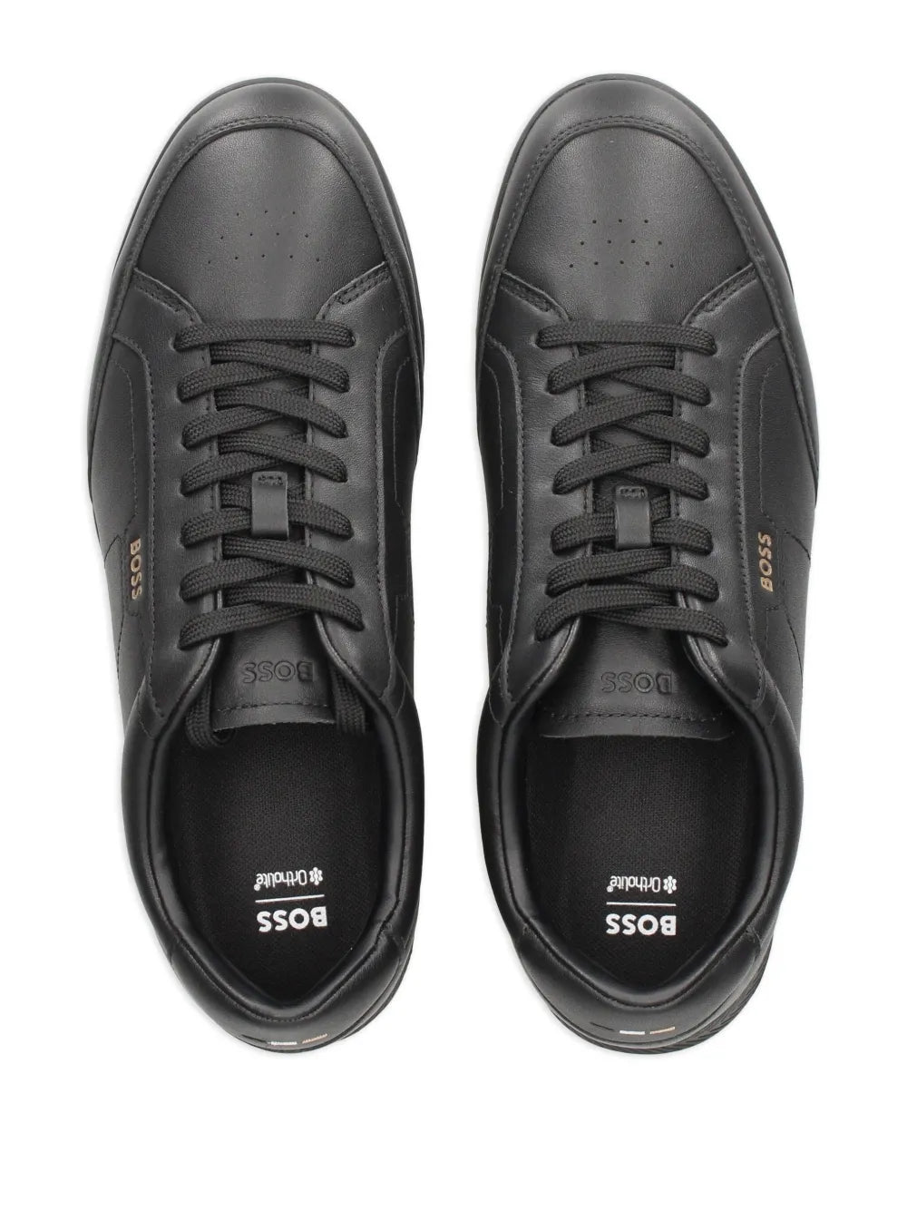 Exclusive Boss Nitan Sneakers — Black — Size US M 3.5 - US W 5 — Back View