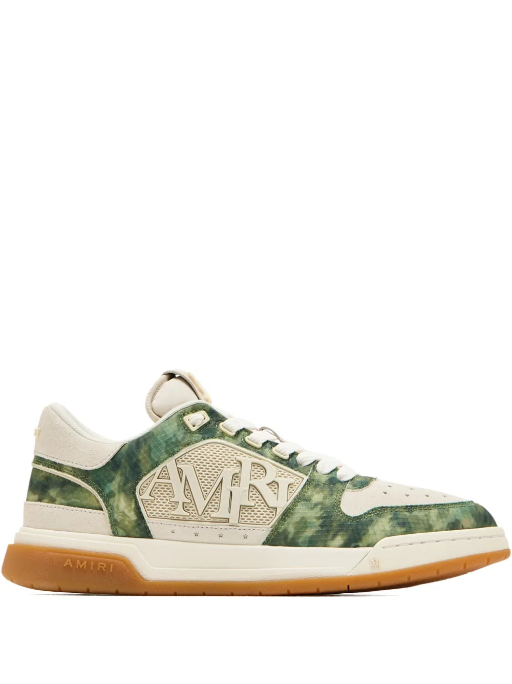 Exclusive Amiri Pacific Logo Sneakers — White / Green — Size US M 11 - US W 12.5 — Front View