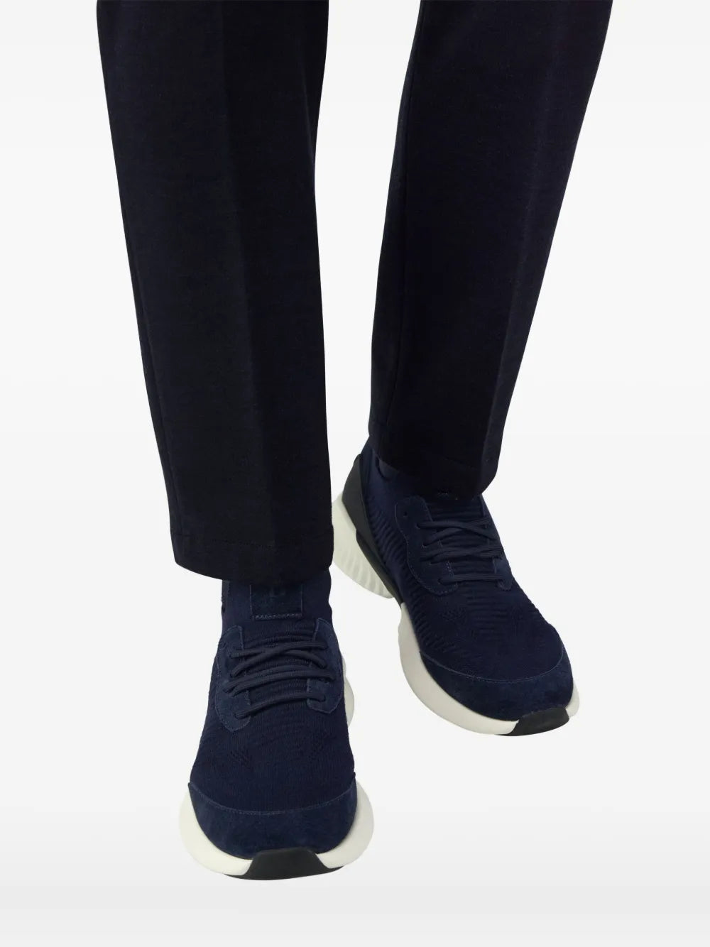 Exclusive Boggi Milano Willow Sneakers — Blue — Size US M 6.5 - US W 8 — Side View