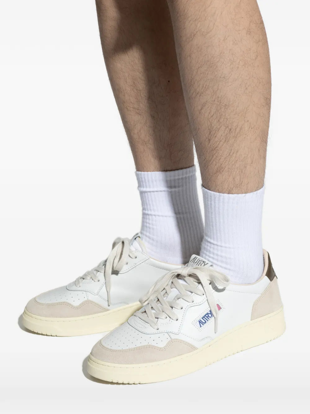Exclusive Autry Medalist Sneakers — White — Size US M 4 - US W 5.5 — Detail View