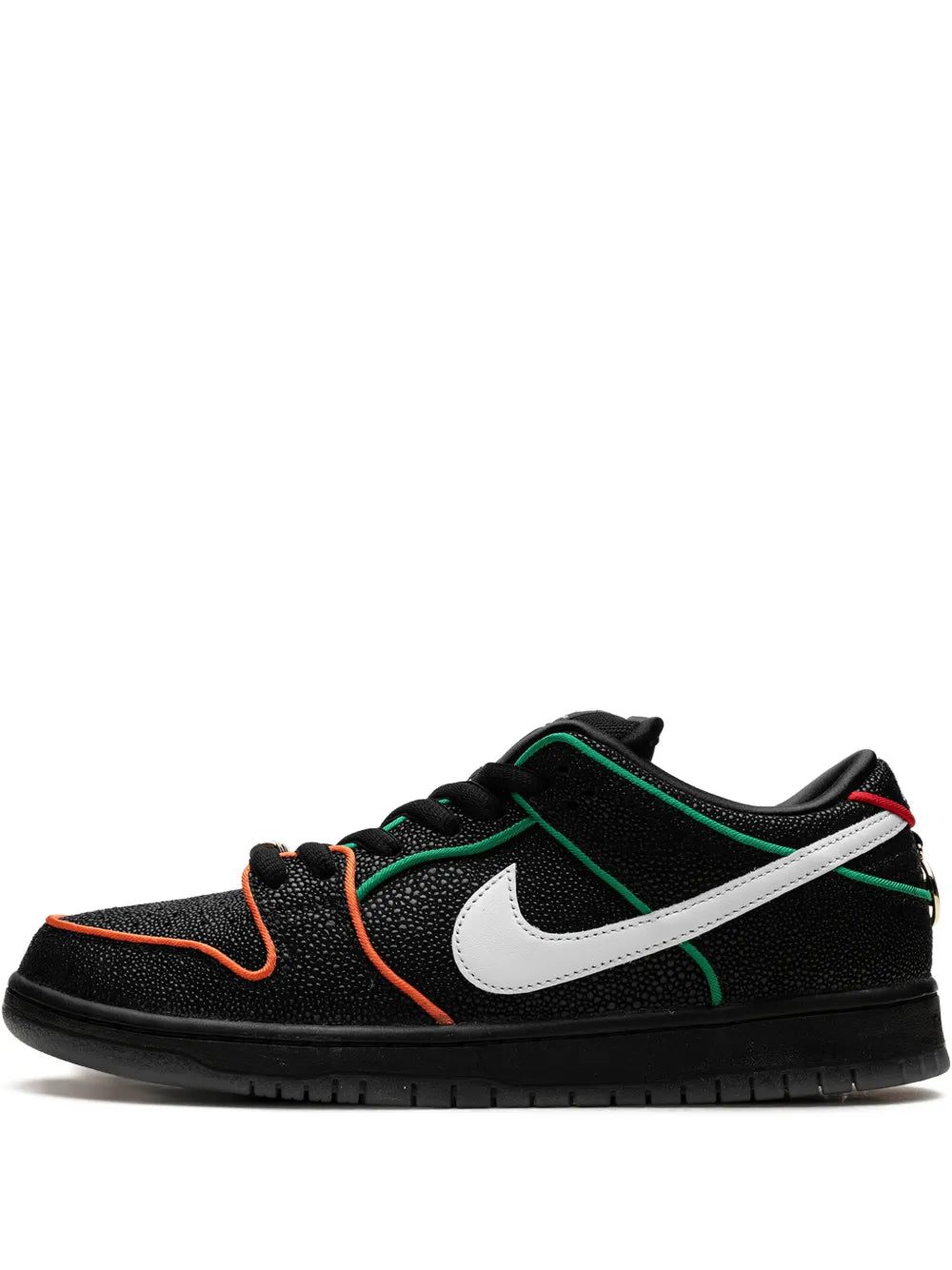 Exclusive Nike X Bronx Girls Skate Sb Dunk Low Sneakers — Black — Size US M 9 - US W 10.5 — Front View