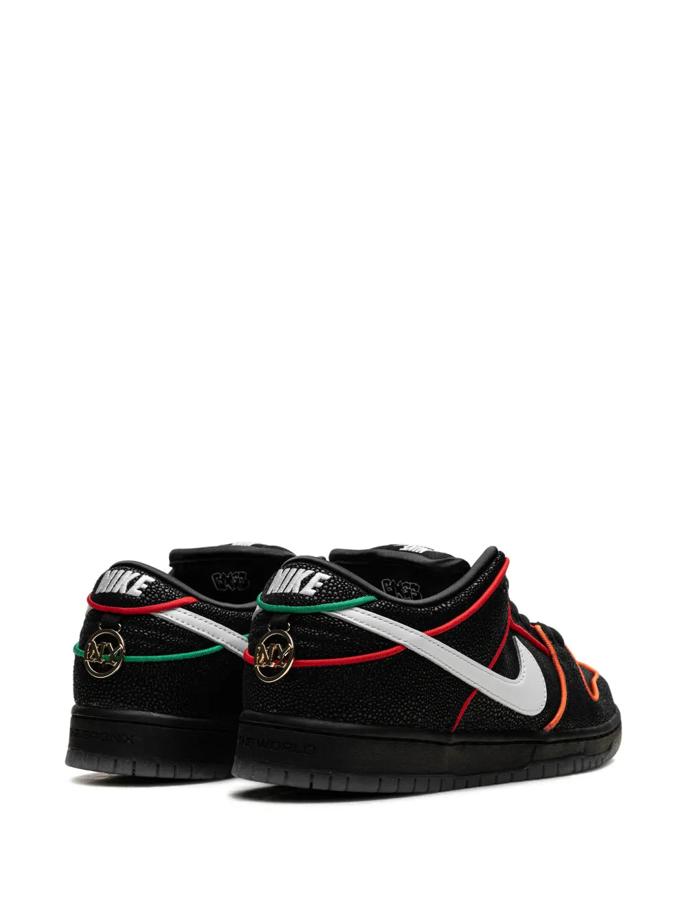 Exclusive Nike X Bronx Girls Skate Sb Dunk Low Sneakers — Black — Size US M 9 - US W 10.5 — Top View