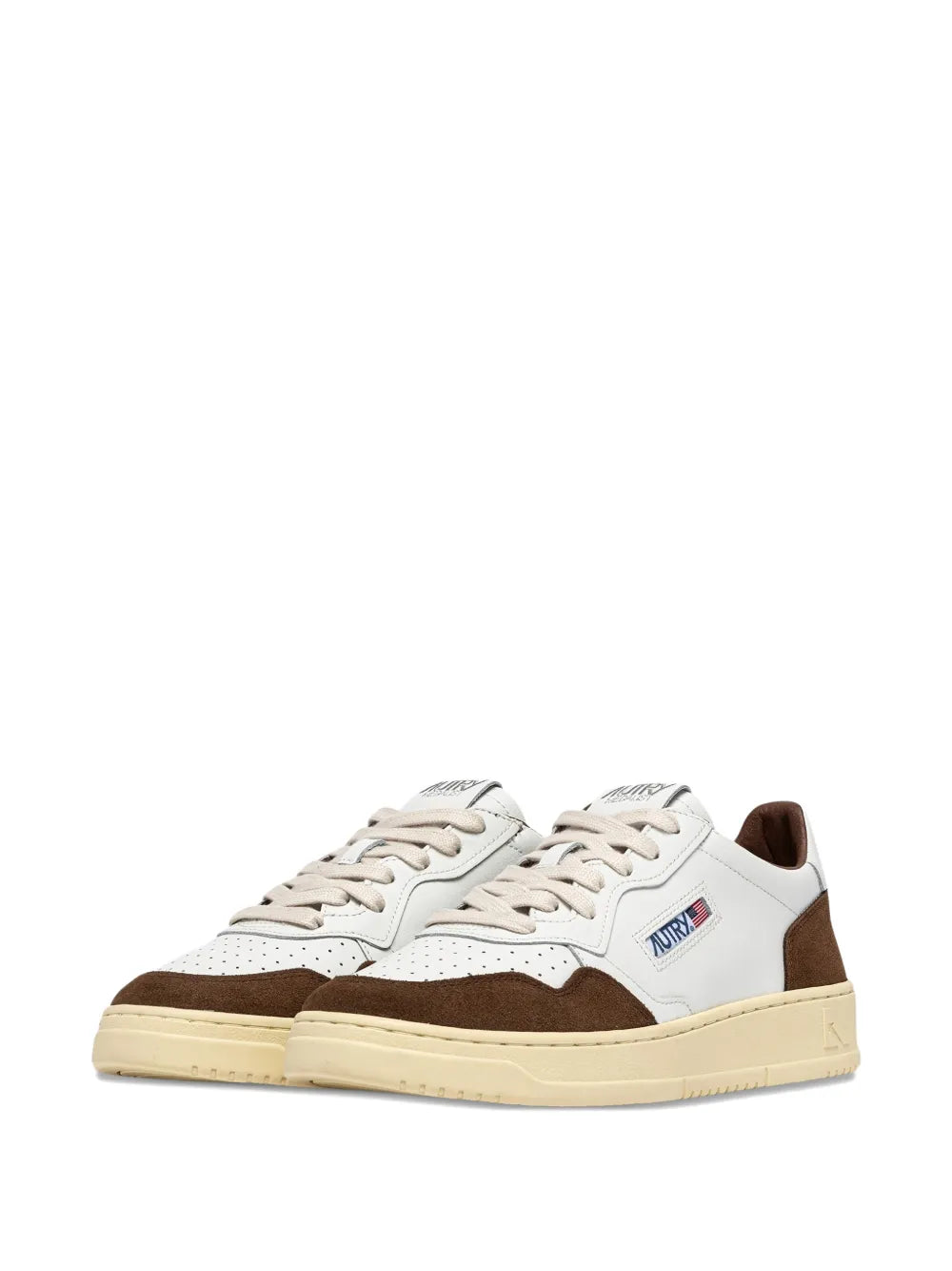 Exclusive Autry Leather Sneakers — White — Size US M 6.5 - US W 8 — Side View