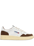 Exclusive Autry Leather Sneakers — White — Size US M 6.5 - US W 8 — Front View