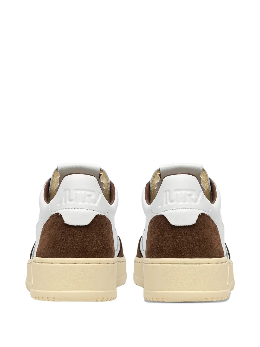 Exclusive Autry Leather Sneakers — White — Size US M 6.5 - US W 8 — Back View