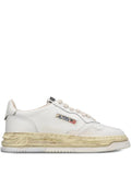 Exclusive Autry X Maison Mihara Yasuhiro Medalist Super Vintage Sneakers — White — Size US M 7 - US W 8.5 — Front View