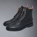Exclusive MR.TOM High Top leather Shoe — 39 — Front View