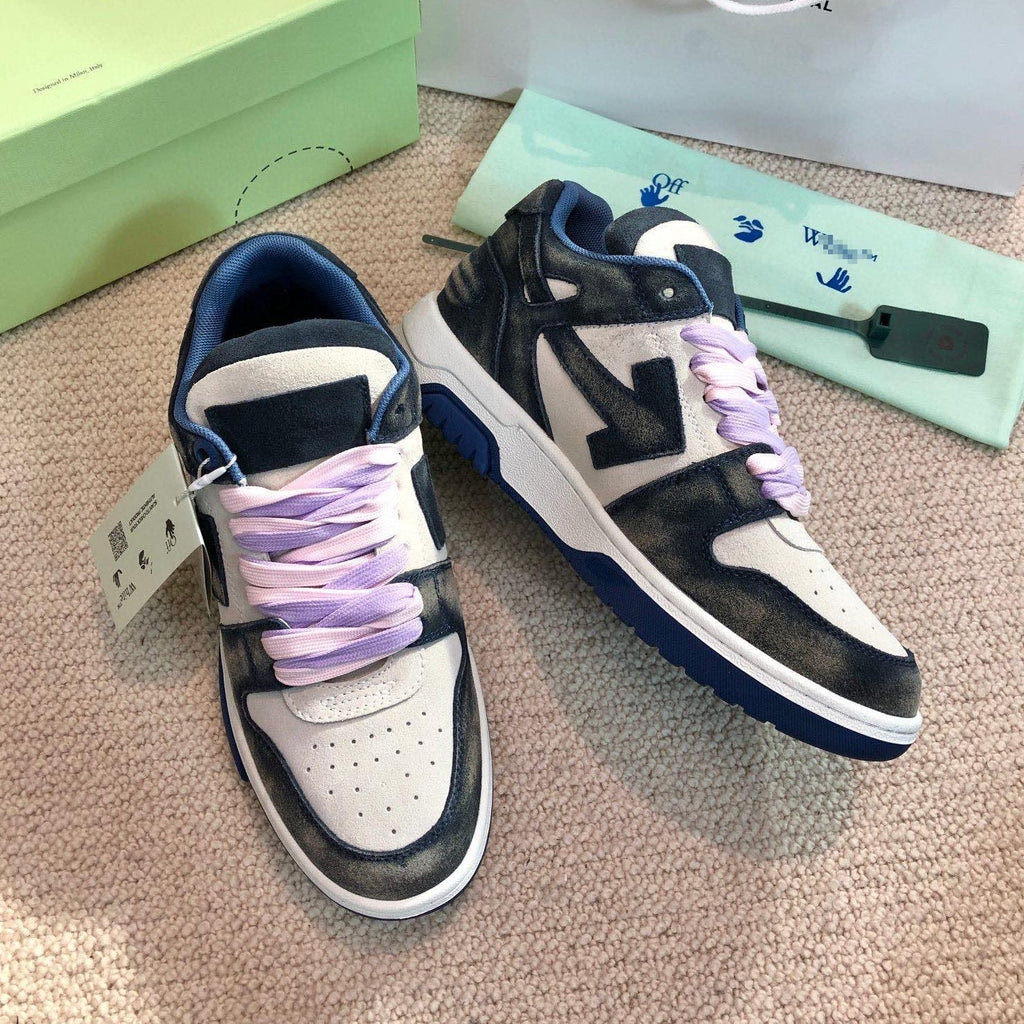 Exclusive Off-White Arrow logo Sports shoes#10 — Red — Size 36 — Top View