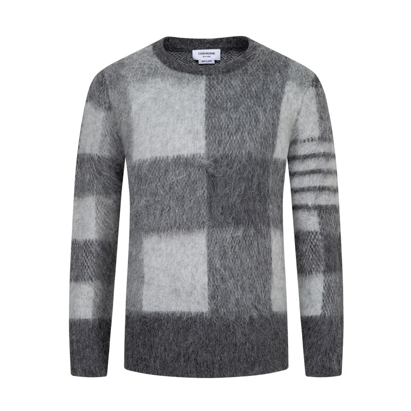 Exclusive Thom Browne 2025 Knitted sweater — Gray — Size 1/M — Top View