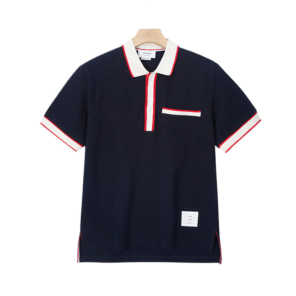 Exclusive Thom Browne  2025SS Men and women T-Shirt — White — Size 1/M — Top View