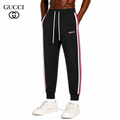 Exclusive Gucci Logo Stripe Sweatpants — Beige — Size XS — Front View