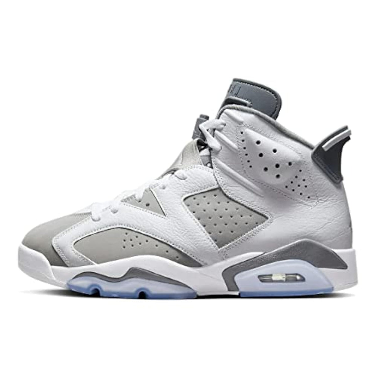 Exclusive Jordan Men's Air 6 Chrome — Ice Blue/Black-sail-white — Size US M5- UK 4.5- EUR 37 — Alternate View 20