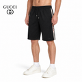 Exclusive Gucci Logo Stripe Athletic Shorts — XS — Front View