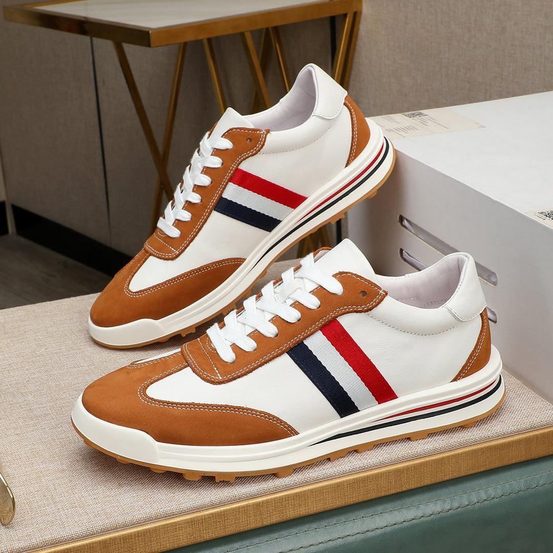 Exclusive MR.TOM Man Leather sneakers — White — Size 38 — Detail View
