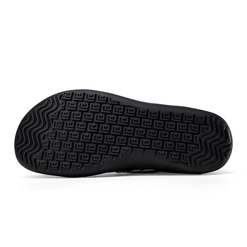 Exclusive New Breathable Shoes Men's Plus Size — Black — Size 39 — Detail View