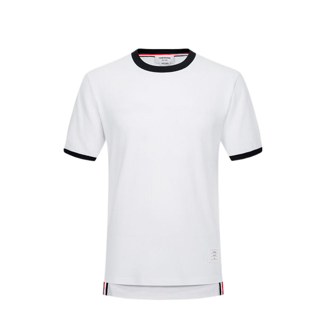 Exclusive Thom Browne Solid Color T-shirt — White — Size 0/S — Lifestyle View