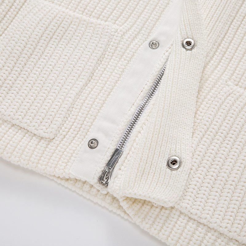 Exclusive Thom Browne Knitted sweater coat — Gray — Size 1/M — Alternate View 9