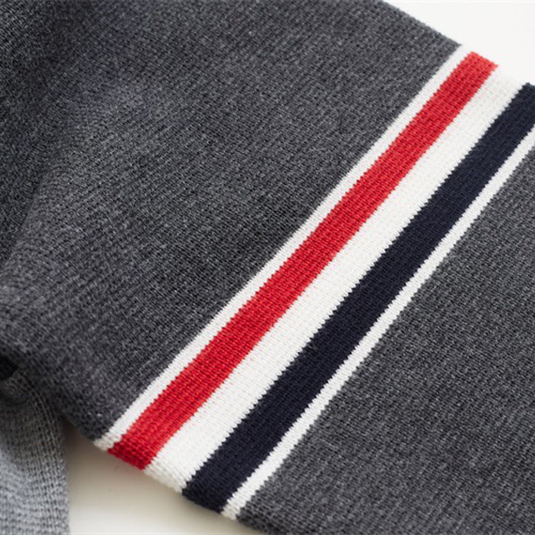 Exclusive Thom Browne 2025 Knitted sweater coat — Gray — Size 1/M — Top View