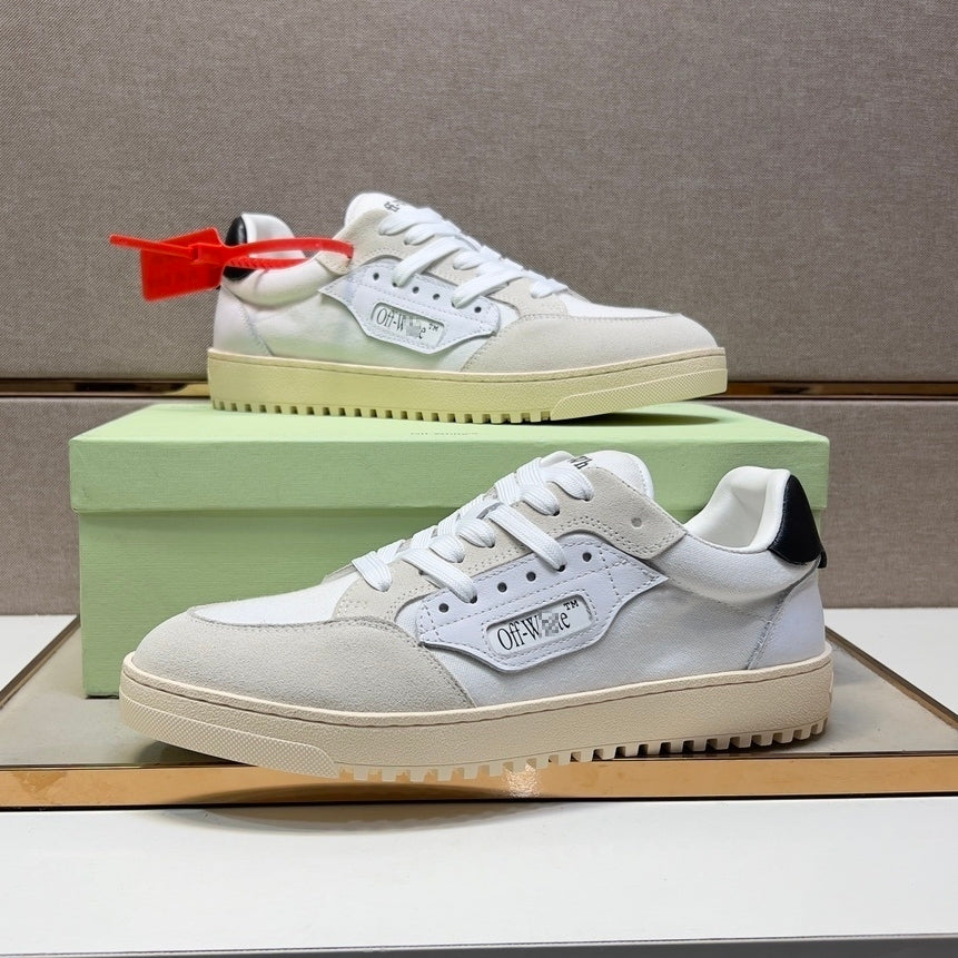 Exclusive Off-White Arrow logo Sports shoes#70 — Black — Size 36 — Back View