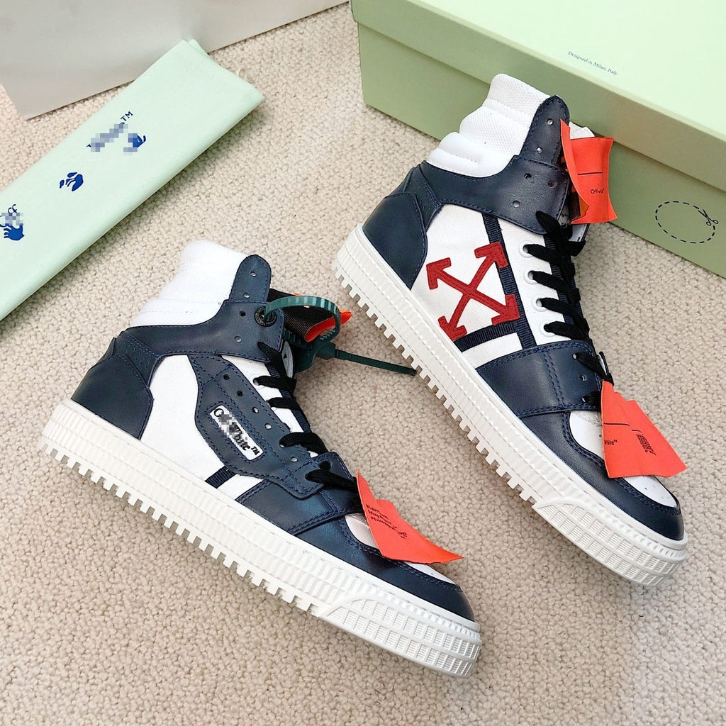 Exclusive Off-White Arrow logo high-top sneakers#13 — 36 — Size White — Top View
