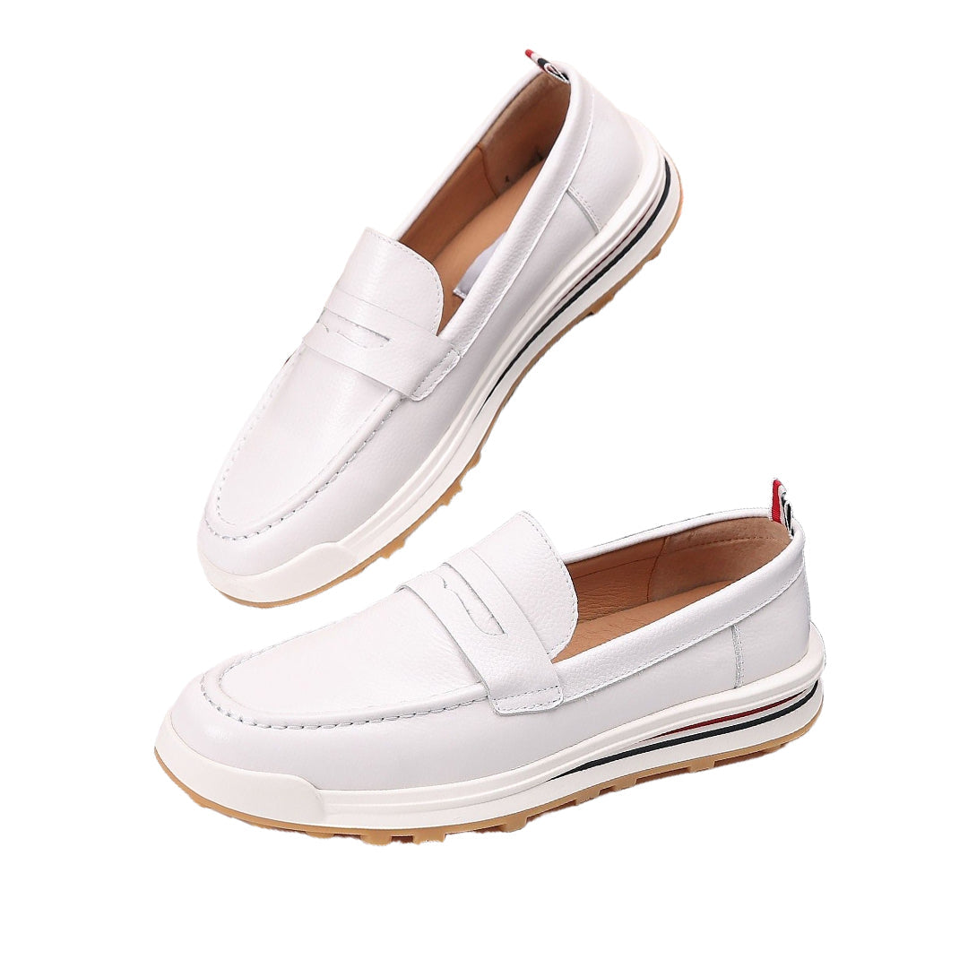 Exclusive MR.TOM Leather sneakers — 38 — Size White — Lifestyle View