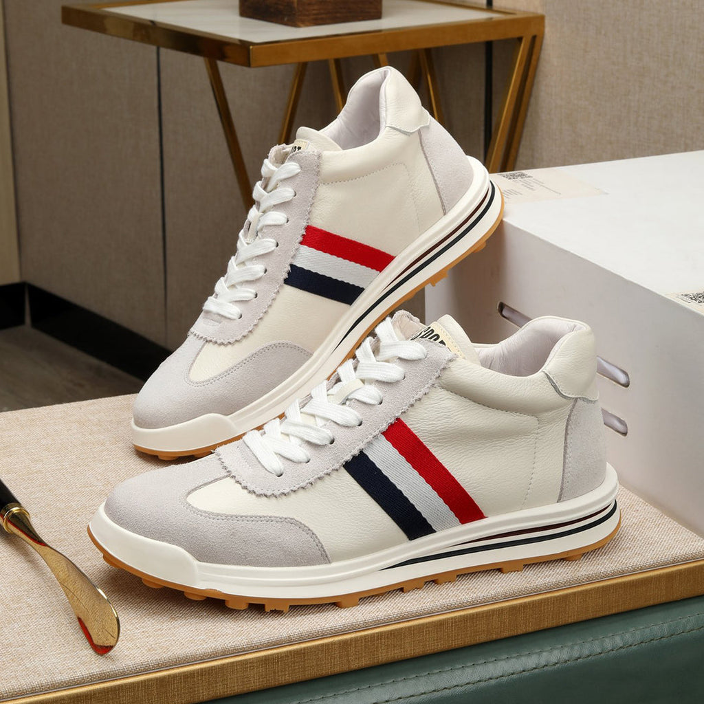 Exclusive MR.TOM Leather sneakers — White-Gray — Size 38 — Alternate View 12