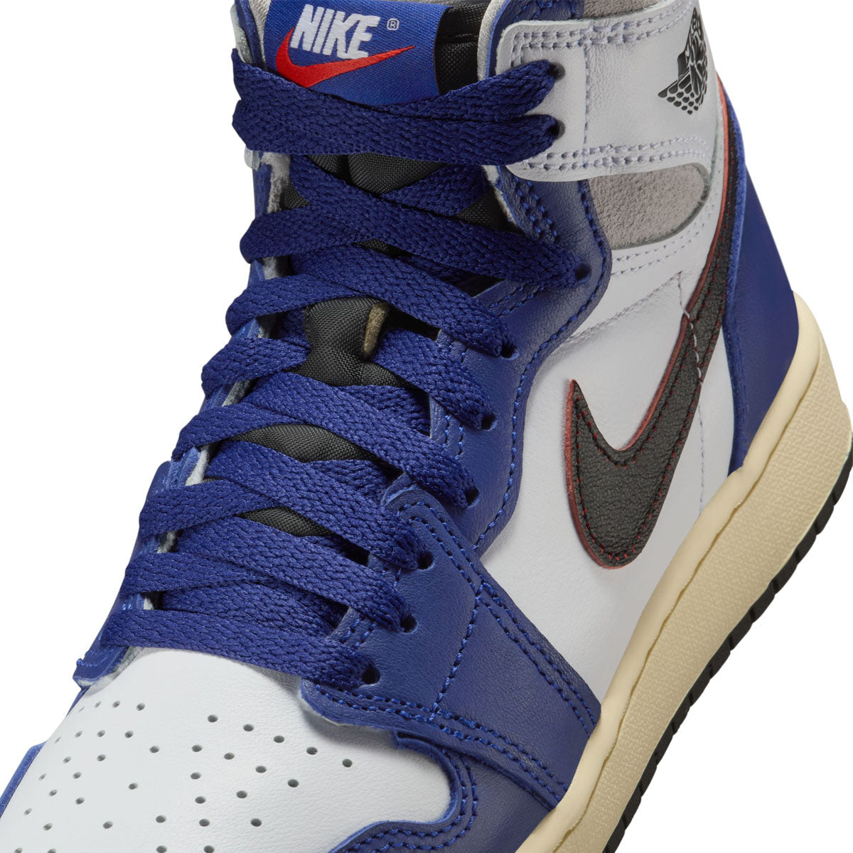 Exclusive Kids Air Jordan 1 High OG 'Rare Air Deep Royal Blue' — White / Neutral Grey / Deep Royal Blue / Black — Size US 4Y — Alternate View 8
