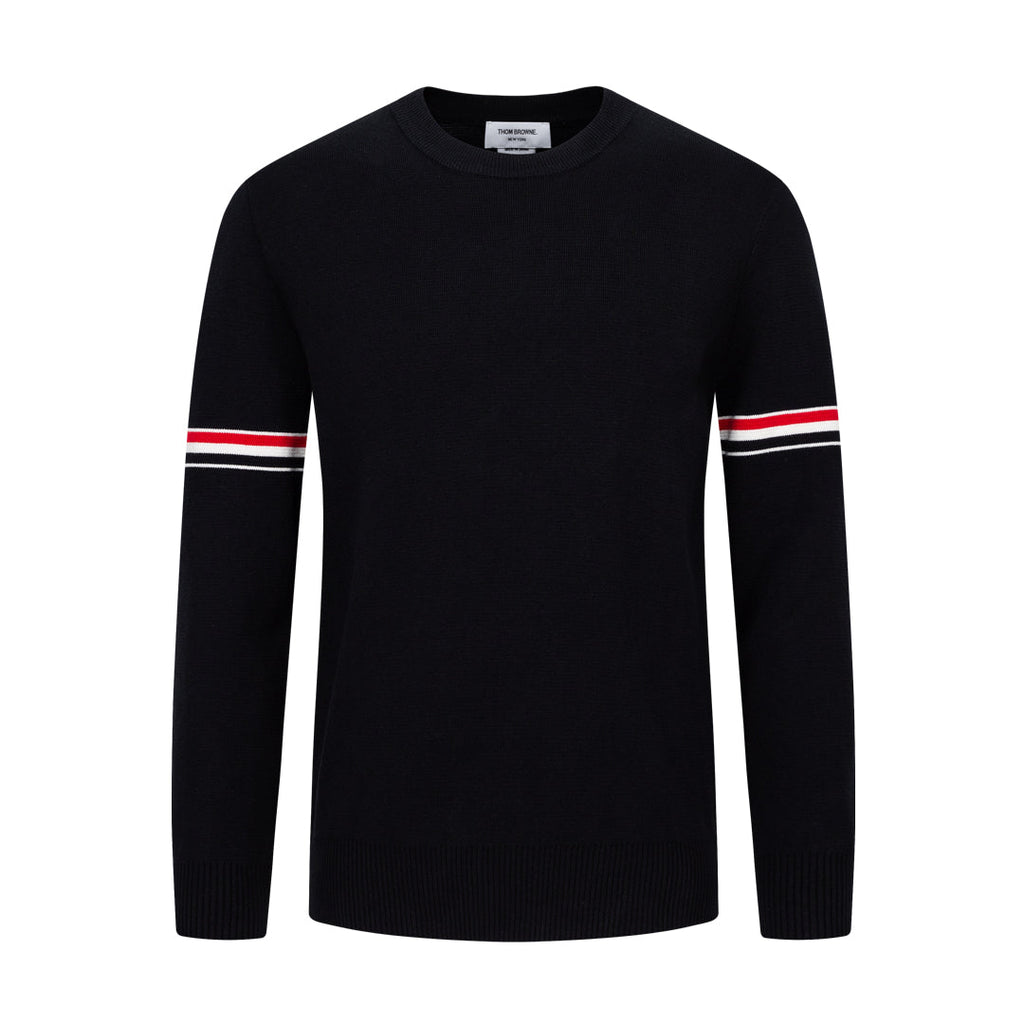 Exclusive Thom Browne Round neck wool sweater — Blue — Size 1/M — Alternate View 10