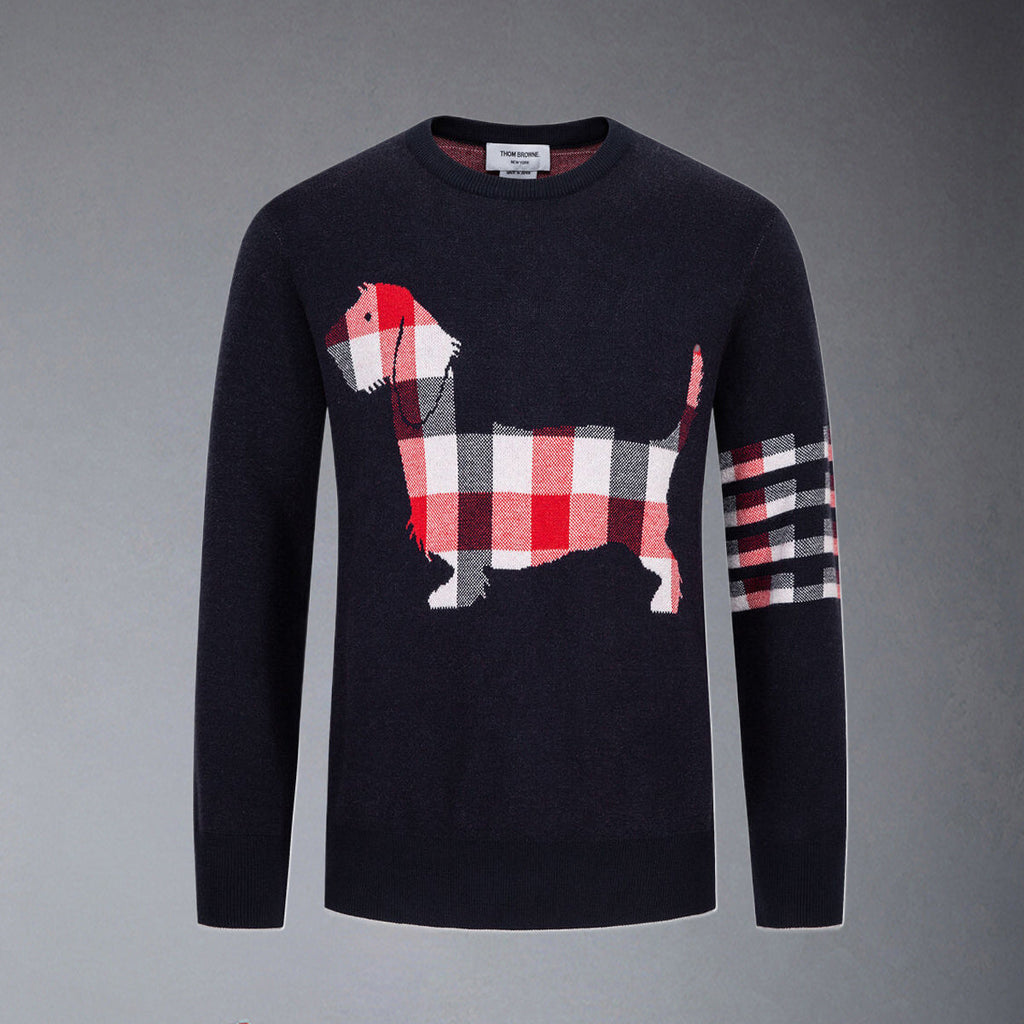 Exclusive Thom Browne Casual sweater — Gray — Size 1/M — Front View