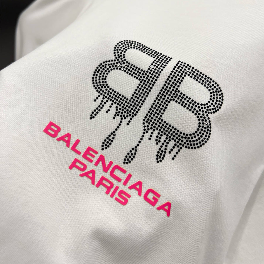 Exclusive Balenciaga BB LOGO Printed T-shirt — Black — Size S — Alternate View 9