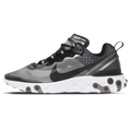 Exclusive Nike React Element 87 Black White — UK 3 | EU 35.5 | US 3.5 — Front View