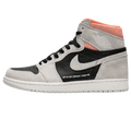 Exclusive Air Jordan 1 Retro Grey Crimson — UK 3 | EU 35.5 | US 3.5 — Front View