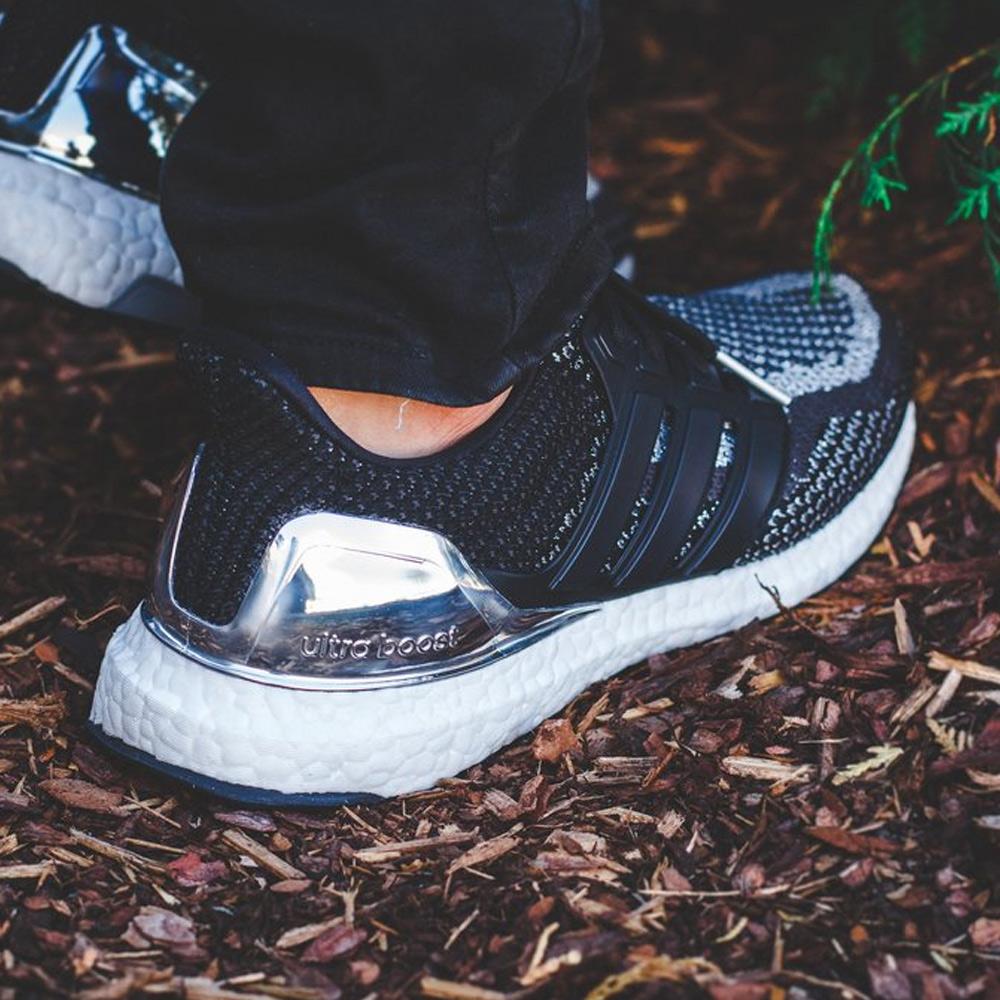 Exclusive Adidas Ultra Boost LTD Olympic Pack Silver — UK 3.5 | EU 36 | US 4 — Side View