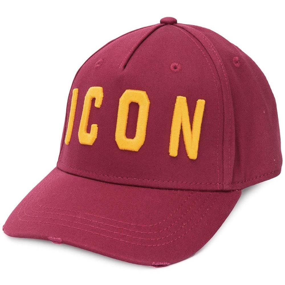 Exclusive DSQUARED2 Icon Baseball Red-Yellow — Front View