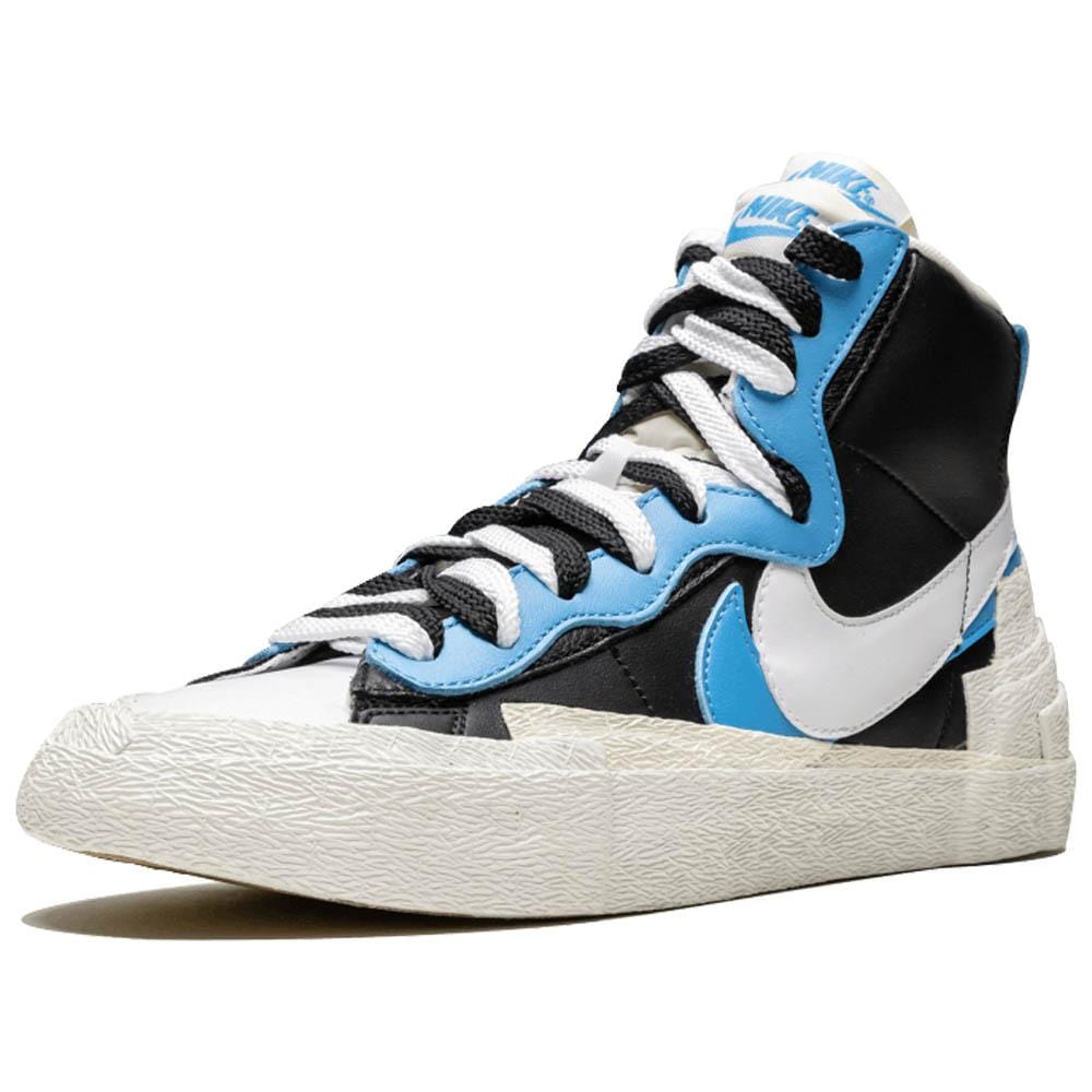 Exclusive Sacai x Nike Blazer Mid 'Black Blue' — UK 3 | EU 35.5 | US 3.5 — Top View
