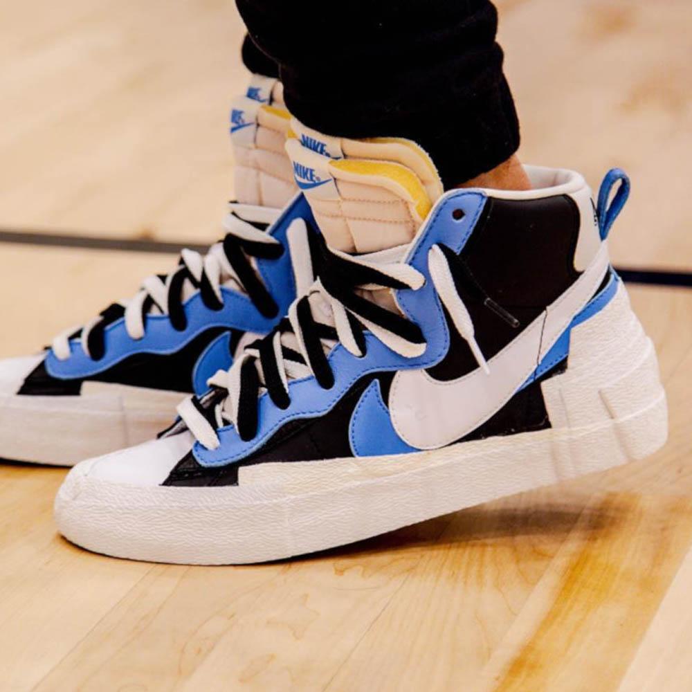 Exclusive Sacai x Nike Blazer Mid 'Black Blue' — UK 3 | EU 35.5 | US 3.5 — Alternate View 8
