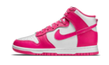 Exclusive Dunk High Shoes — Pink Prime/White — Size US W5.5 - UK3.5 - EUR 36 — Front View