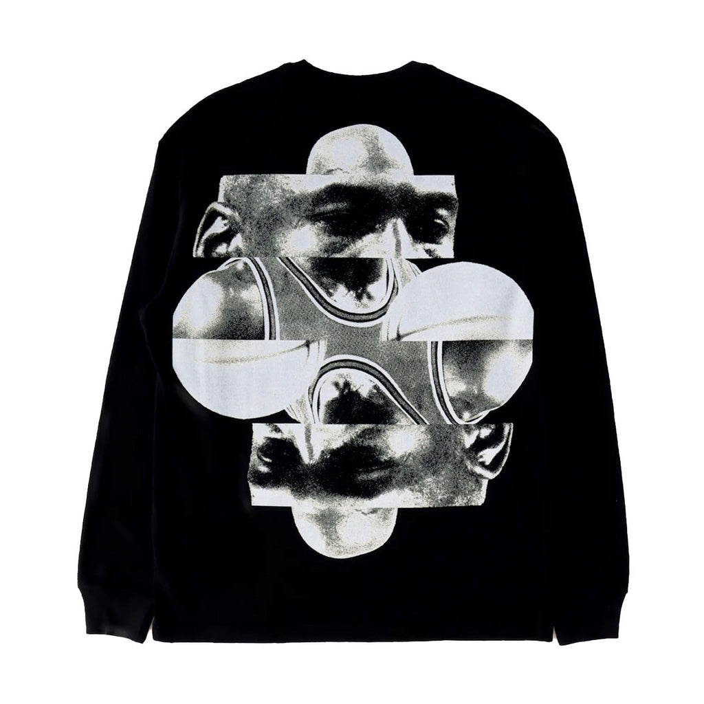 Exclusive Micheal L/S Tee 'Black' — S — Front View