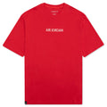 "Air Jordan" S/S T-Shirt - Fire Red/Sail