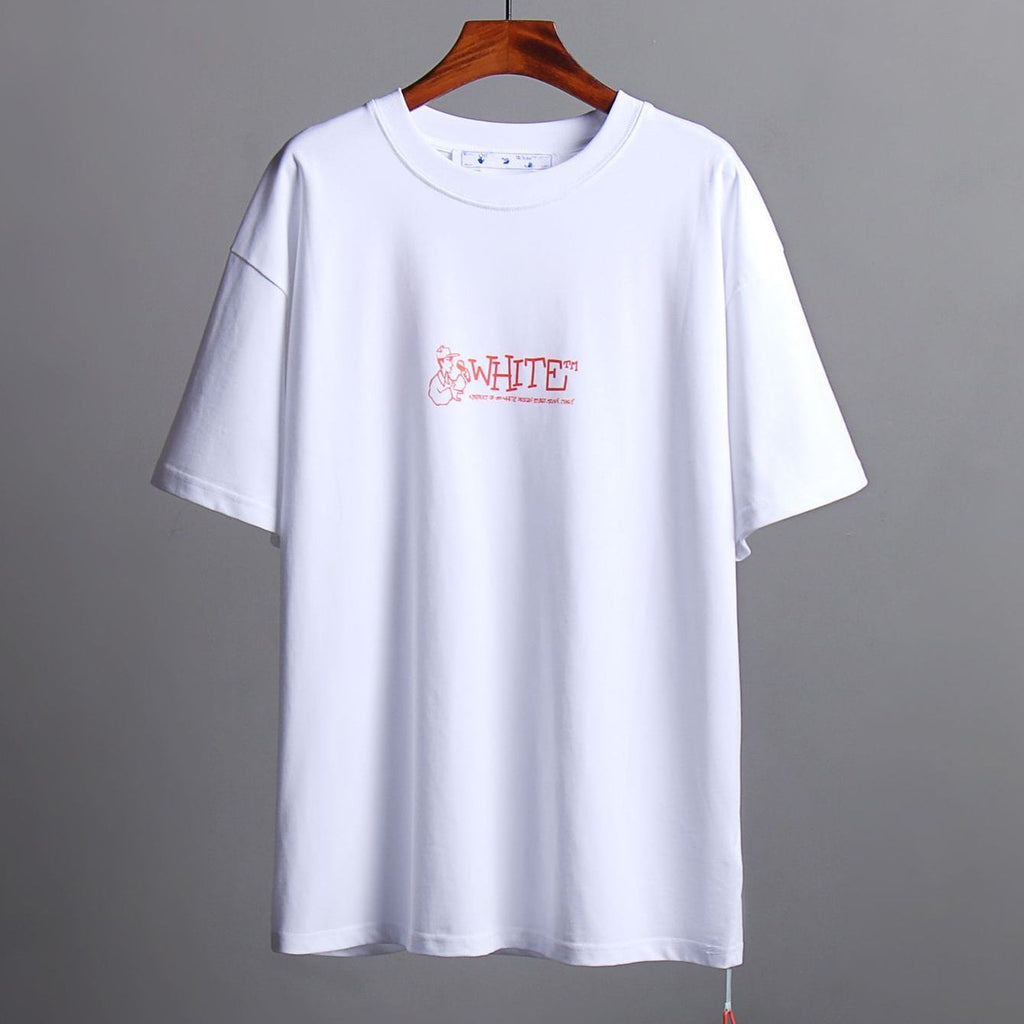 Exclusive OFF-White Arrow logo print T-shirt#71 — White — Size S — Top View
