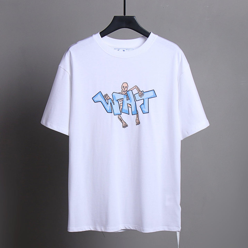 Exclusive OFF-White  Arrow logo print T-shirt#83 — White — Size S — Top View