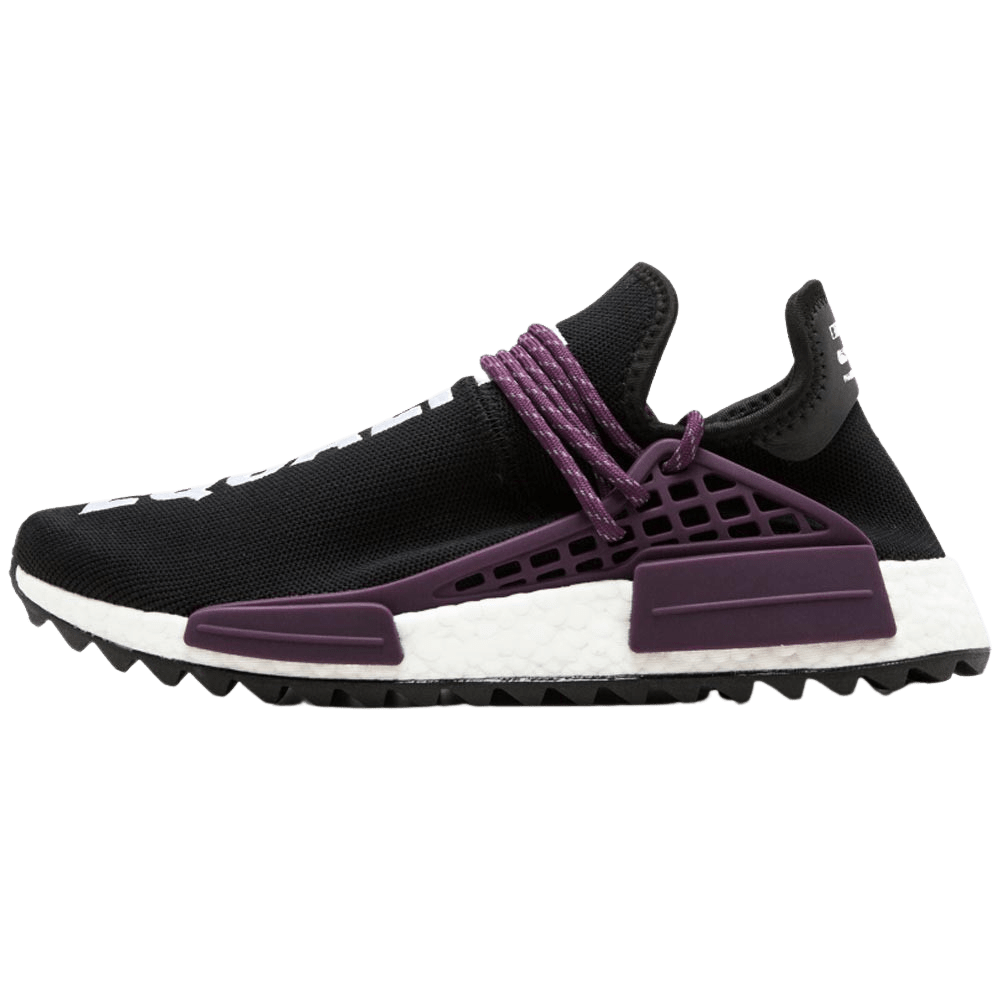 Exclusive Pharrell x NMD Trail Holi Human Race 'Black' — UK 3.5 | EU 36 | US 4 — Front View