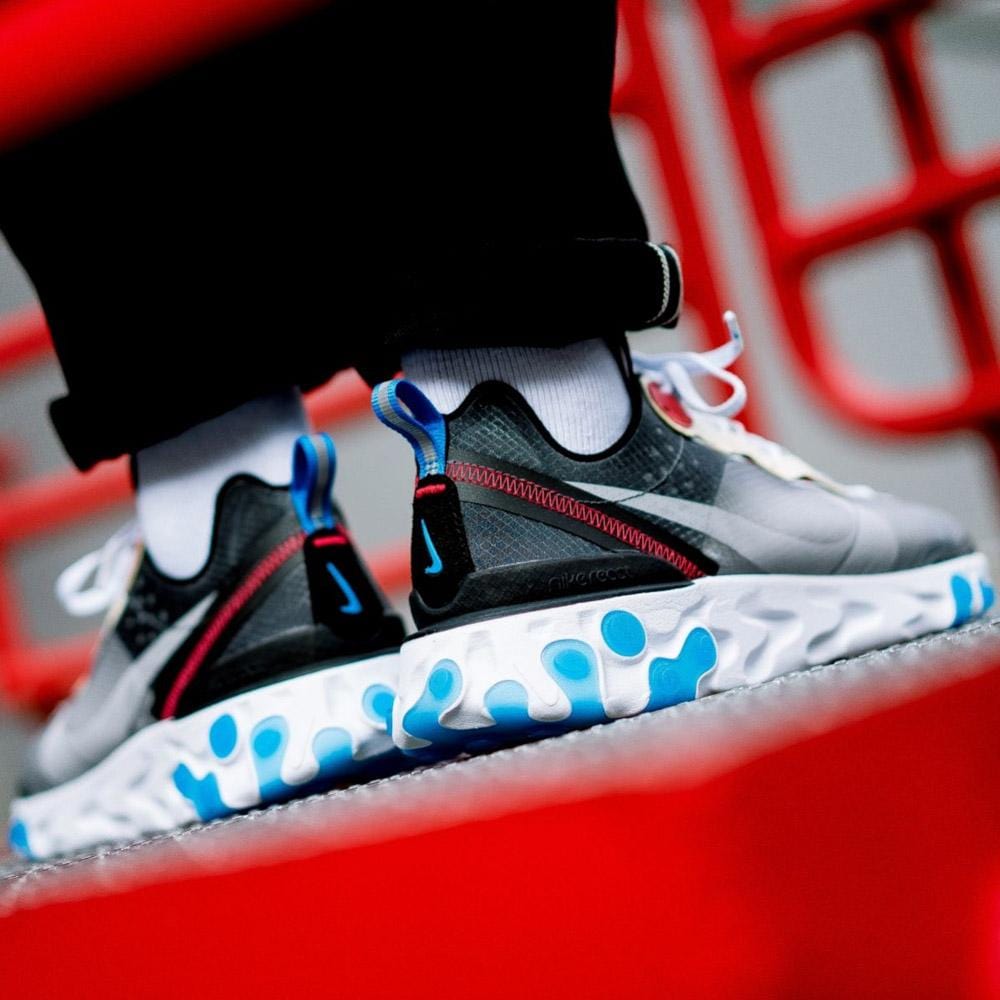 Exclusive Nike React Element 87 Dark Grey — UK 3 | EU 35.5 | US 3.5 — Lifestyle View
